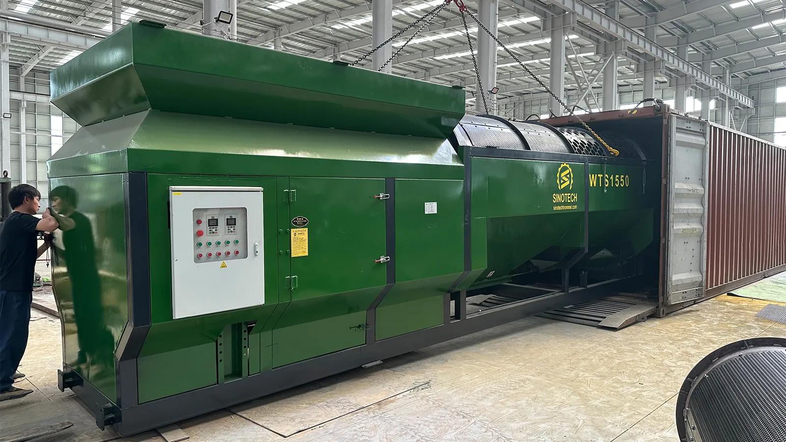 Създаден за европейските стандарти: Персонализиран WTS-1550 Mobile Trommel Sc...